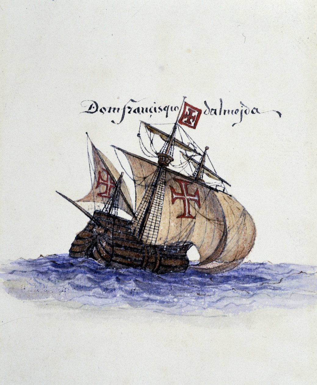 Portugisisk karavel av Unknown artist