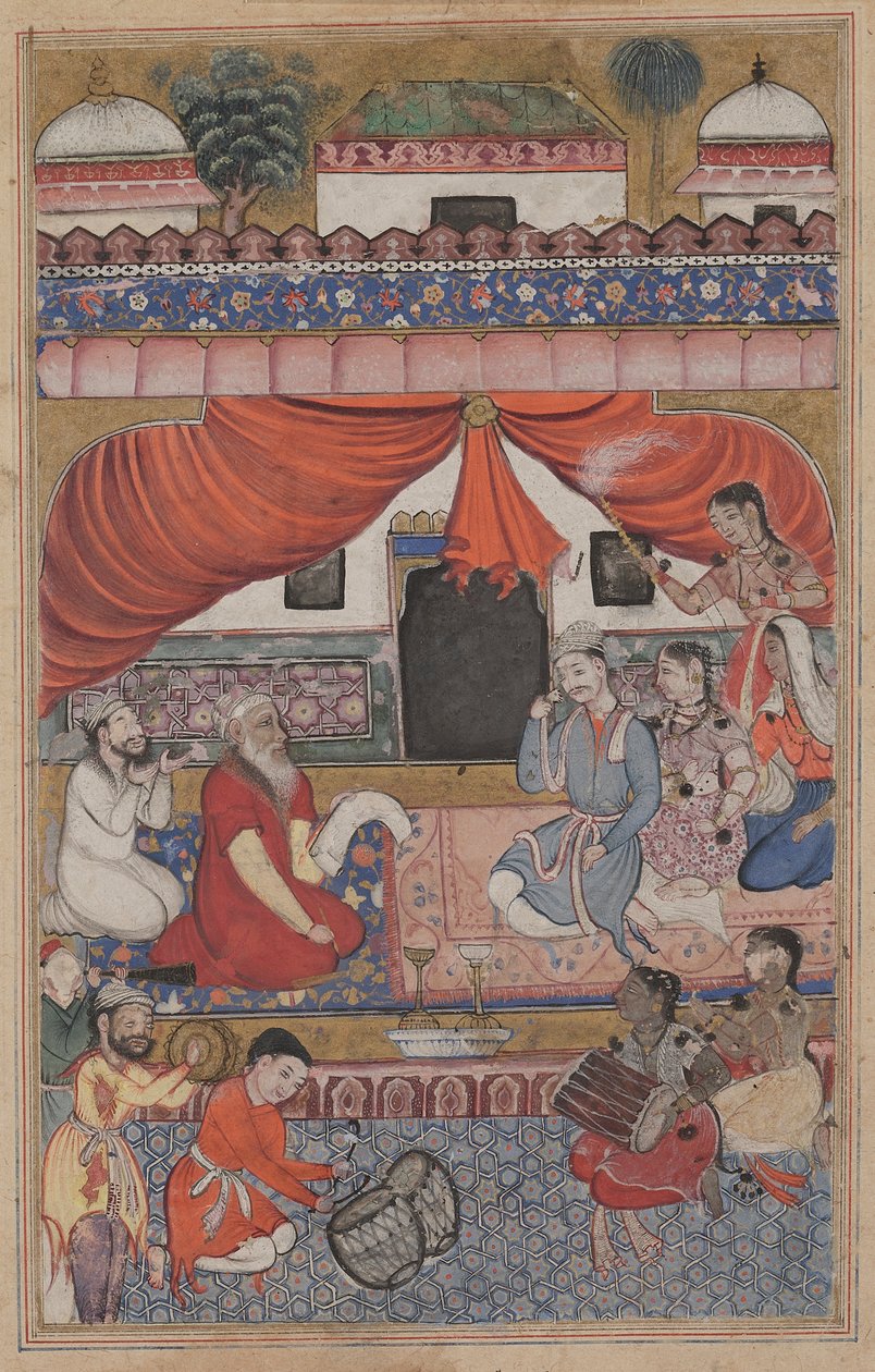 Forberedelse til ekteskapet til Mahmuda med den unge vesiren, fra en Tuti-nama (Fortellinger om en papegøye): Trettitredje natt av Unknown artist