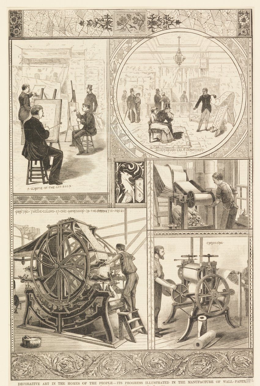 Prosesser for tapetproduksjon av Unknown artist