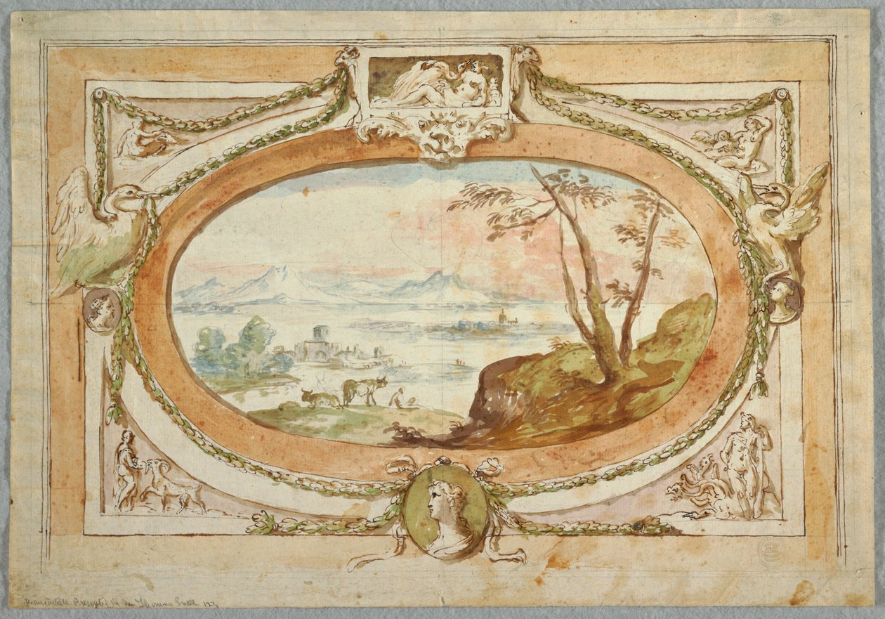 Prosjekt for en overdør av Unknown artist