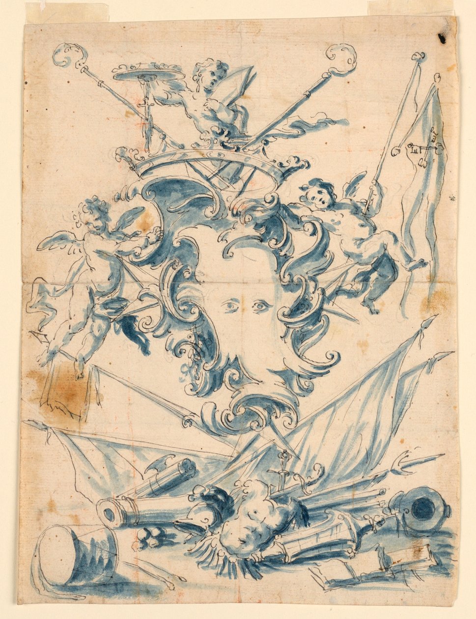 Prosjekt for våpenskjoldet til en kardinal av Unknown artist