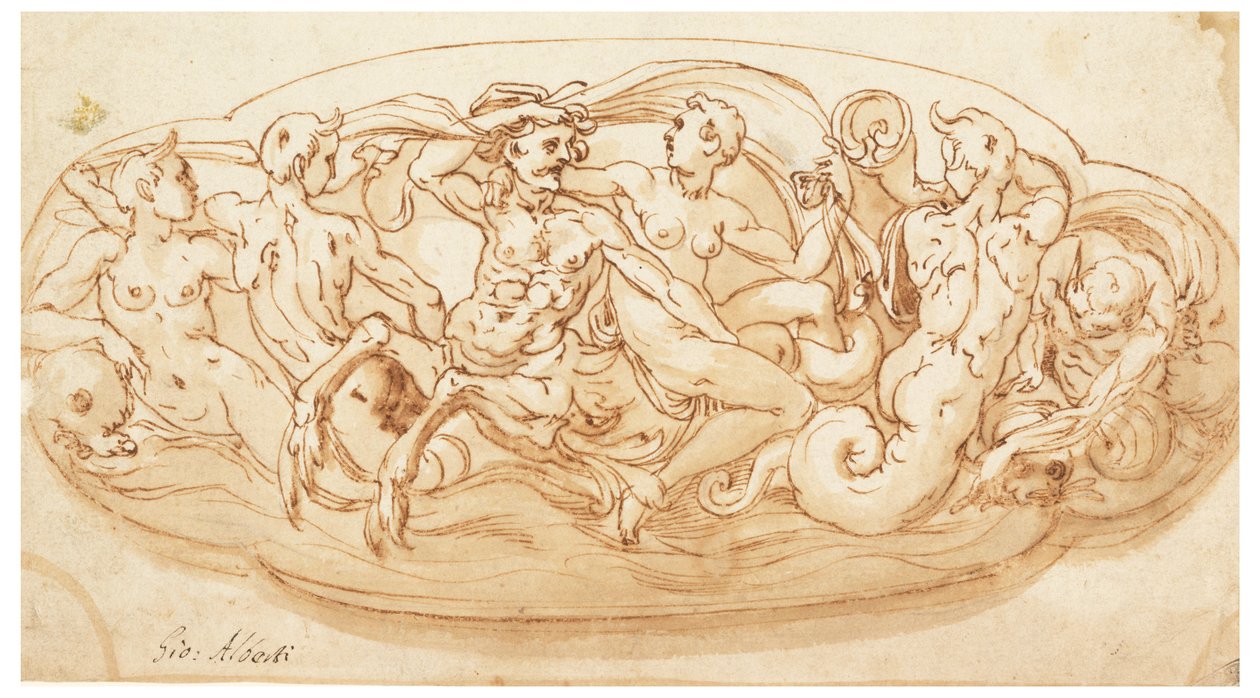Prosjekt for dekorasjon av en sølvplate. av Unknown artist