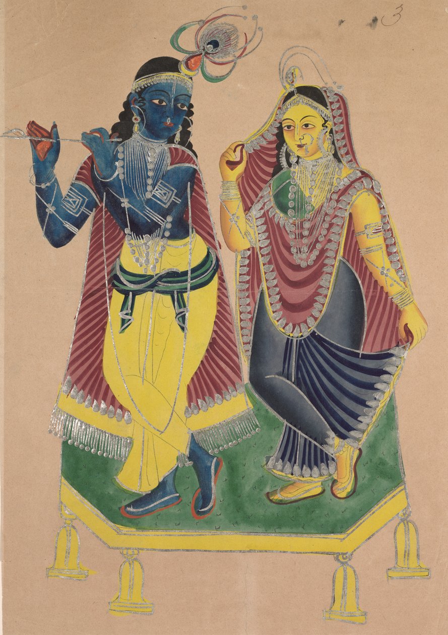 Radha og Krishna av Unknown artist