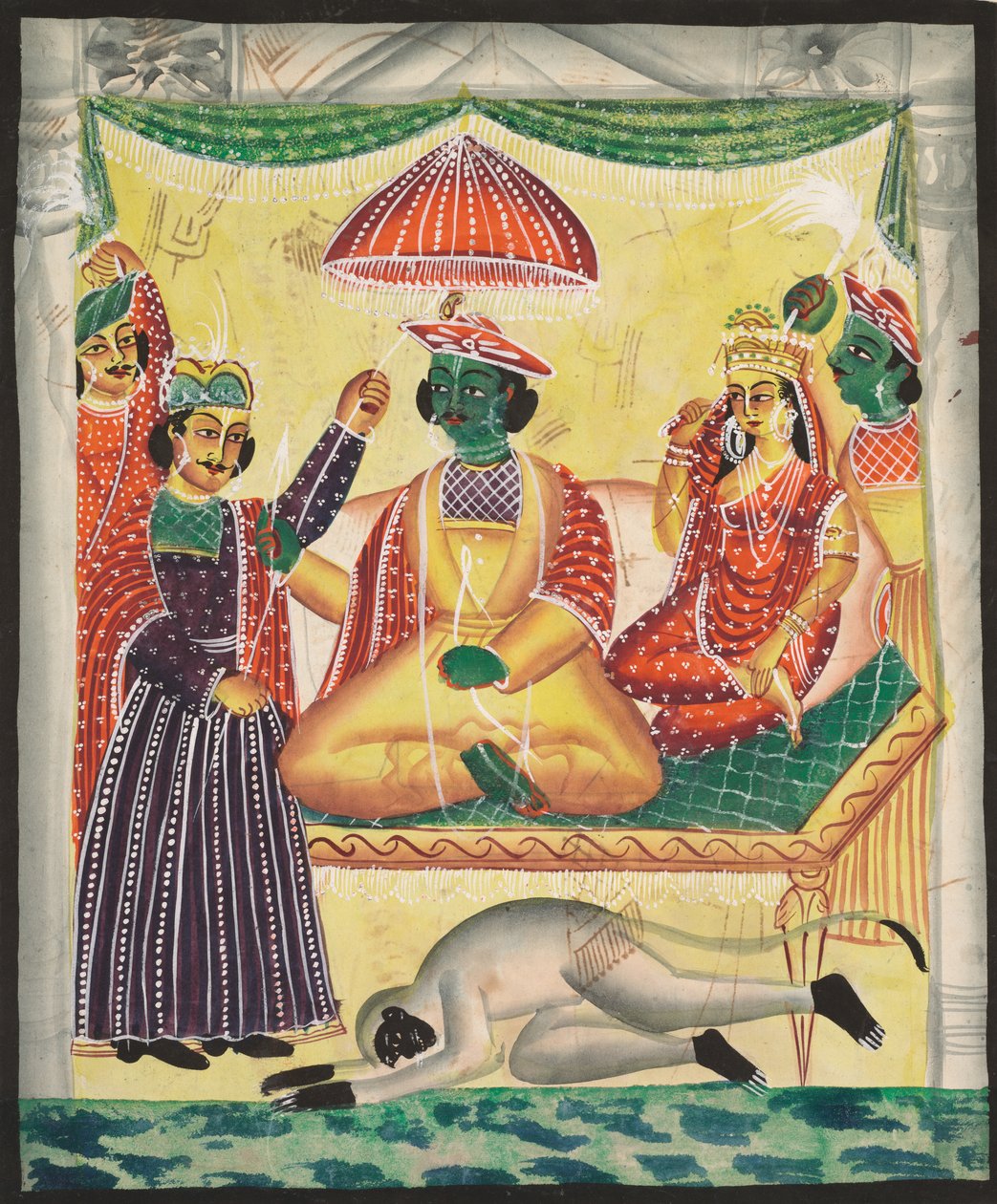 Rama og Sita (recto) av Unknown artist