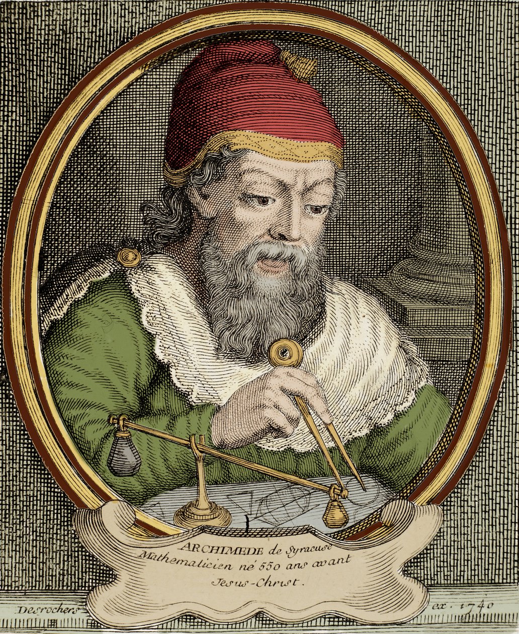 Representasjon av Archimede av Syracuse av Unknown artist