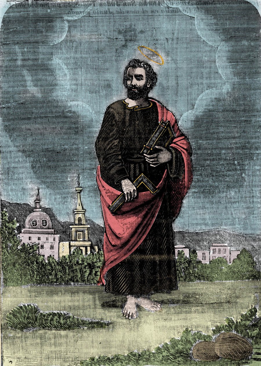 Representasjon av apostelen Saint Jude eller Jude Thaddee. av Unknown artist