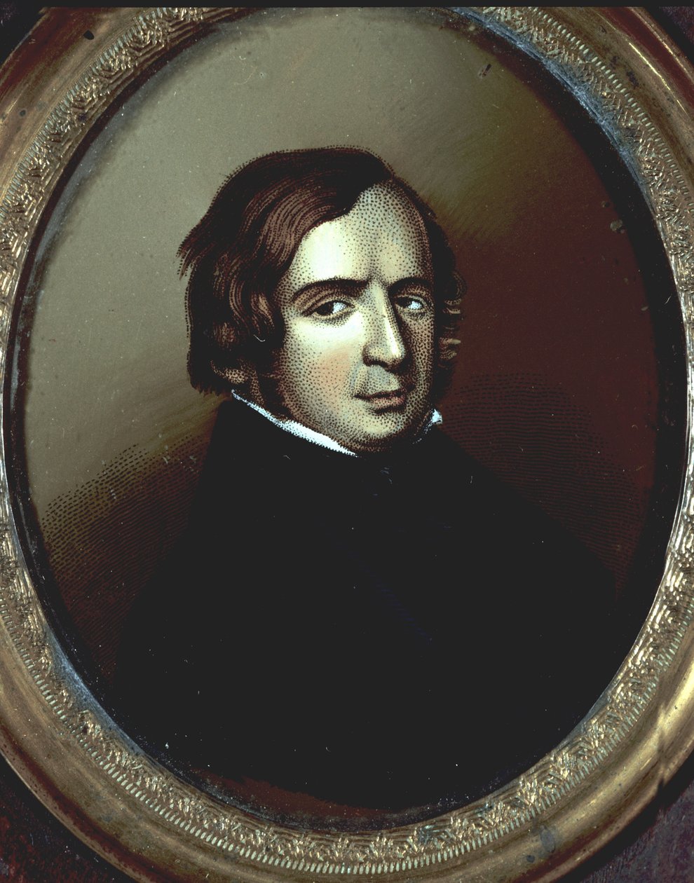 Risorgimento: "" Portrett av politikeren, den italienske filosofen Vincenzo Gioberti (1801-1852) ". Miniatyr på anonym elfenben. Museum for Risorgimento Milano av Unknown artist