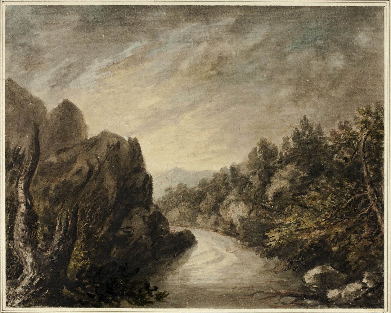 Elven i Rocky Valley av Unknown artist