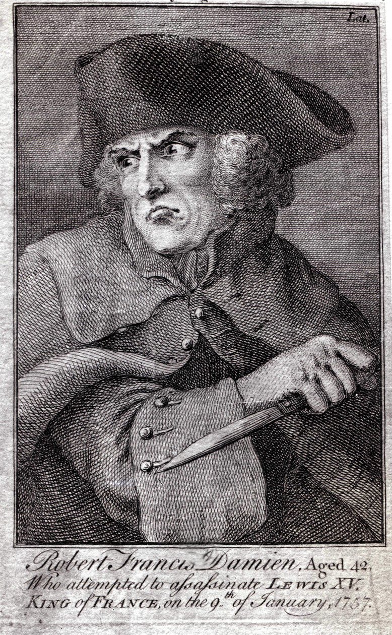 Robert Francois Damiens (Robert Francois Damier av Unknown artist