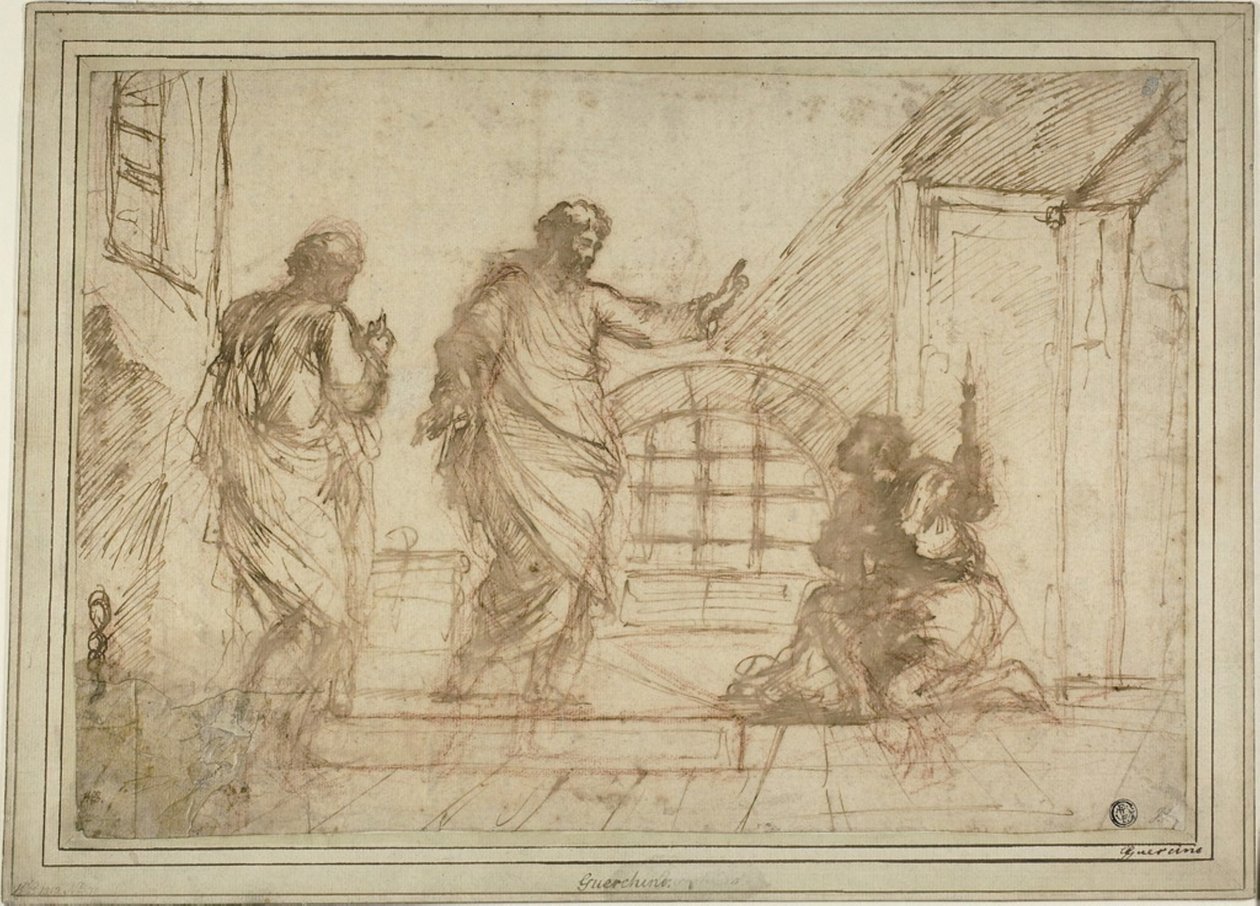 Saint Paul og fangevokteren av Unknown artist