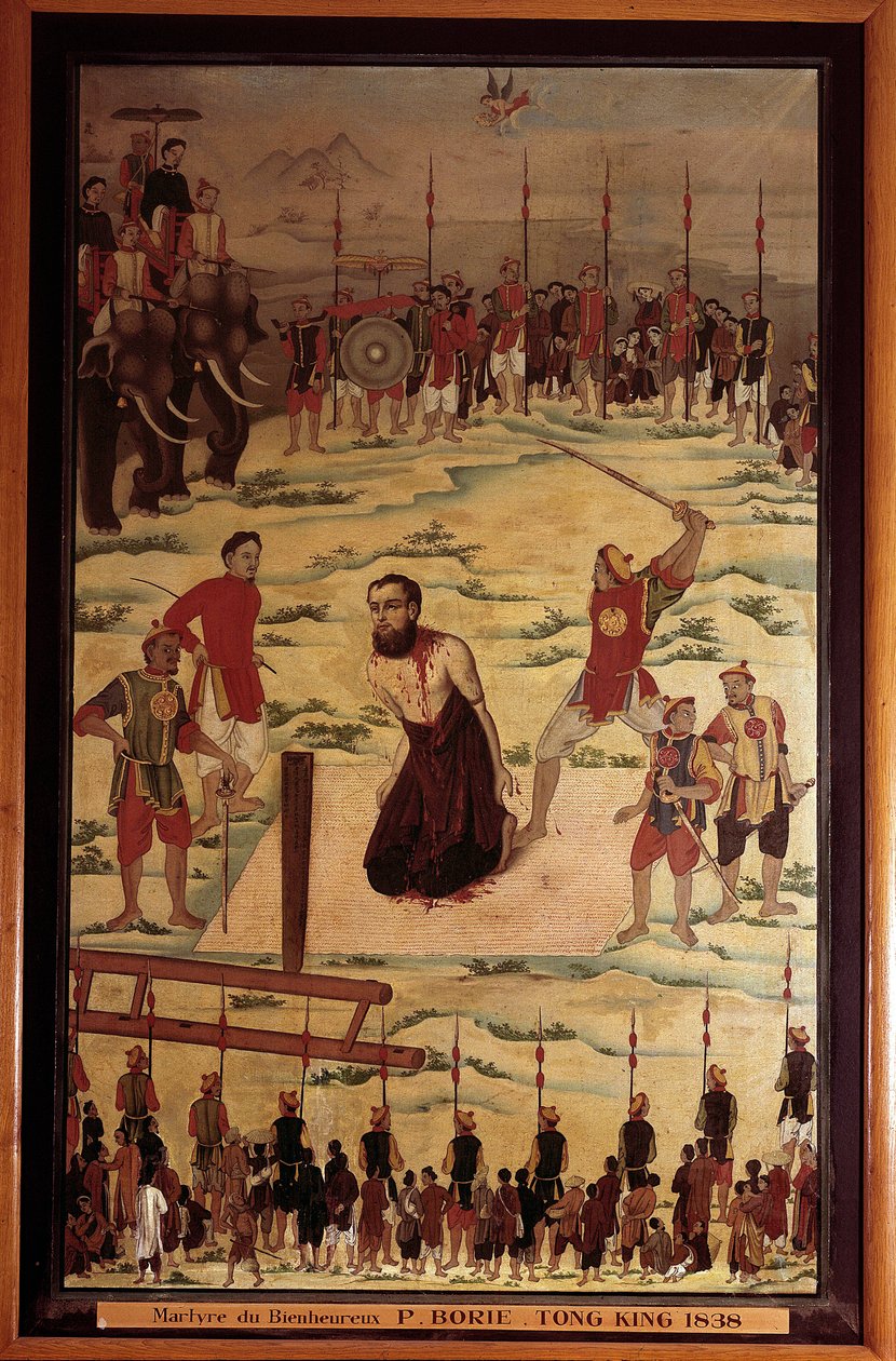 Saint Pierre Dumoulin Borie (Dumoulin-Borie) (1808-1838), katolsk misjonær, martyr ved Tonkin i 1838. Anonymt maleri fra 1800-tallet. Paris, jesuittenes utenriksmisjon av Unknown artist