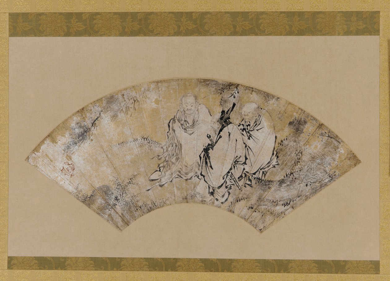 Sakyamuni, Confucius og Lao-tzu under et furutre av Unknown artist