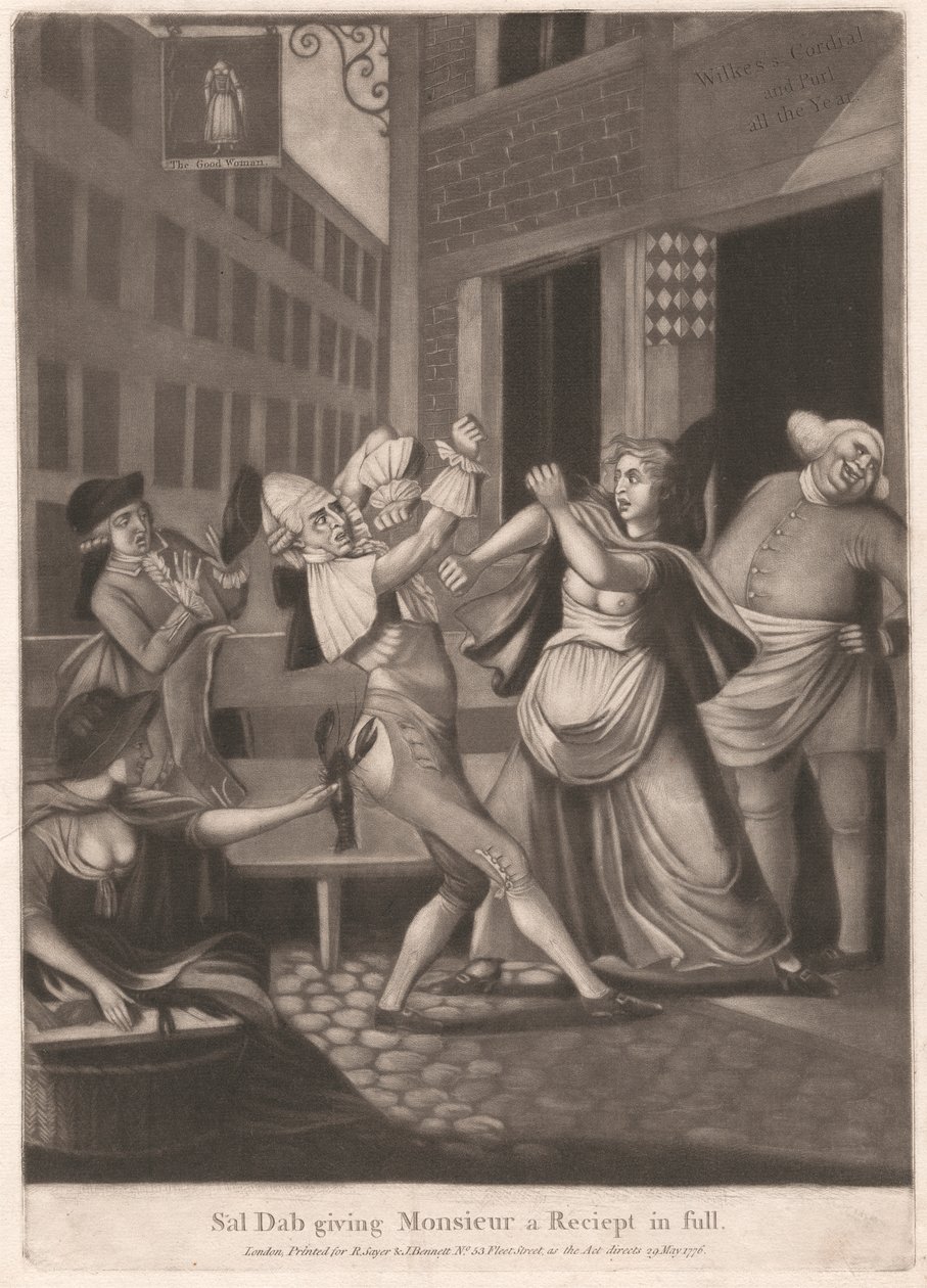 Sal Dab gir Monsieur en fullstendig kvittering av Unknown artist