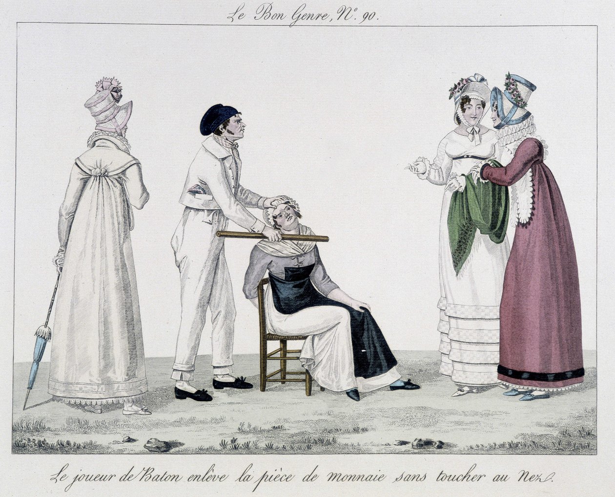Saltimbanque: stafettpinnen - i "" Den gode sjangeren"", deb. 1800-tallet av Unknown artist