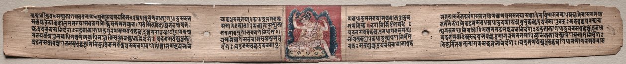 Samantabhadra Spinning Clouds of Things: Folio 22 (recto), fra en Gandavyuha-sutra (Scripture of the Supreme Array): av Unknown artist