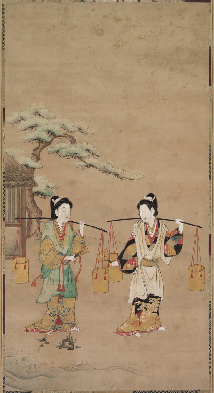 Scene fra et Noh Play av Unknown artist