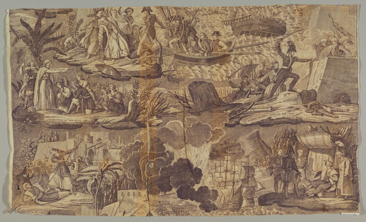 Scener fra den greske uavhengighetskrigen av Unknown artist