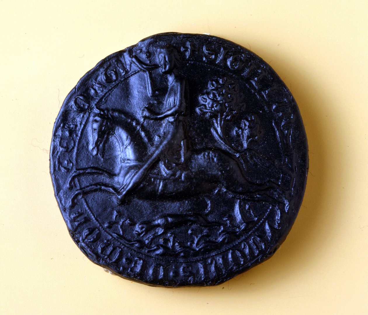 Segl av Simon av Montfort IV (1150 - 1218), han deltok i det 5. korstoget i 1202 og det mot Albigeers i 1209. av Unknown artist