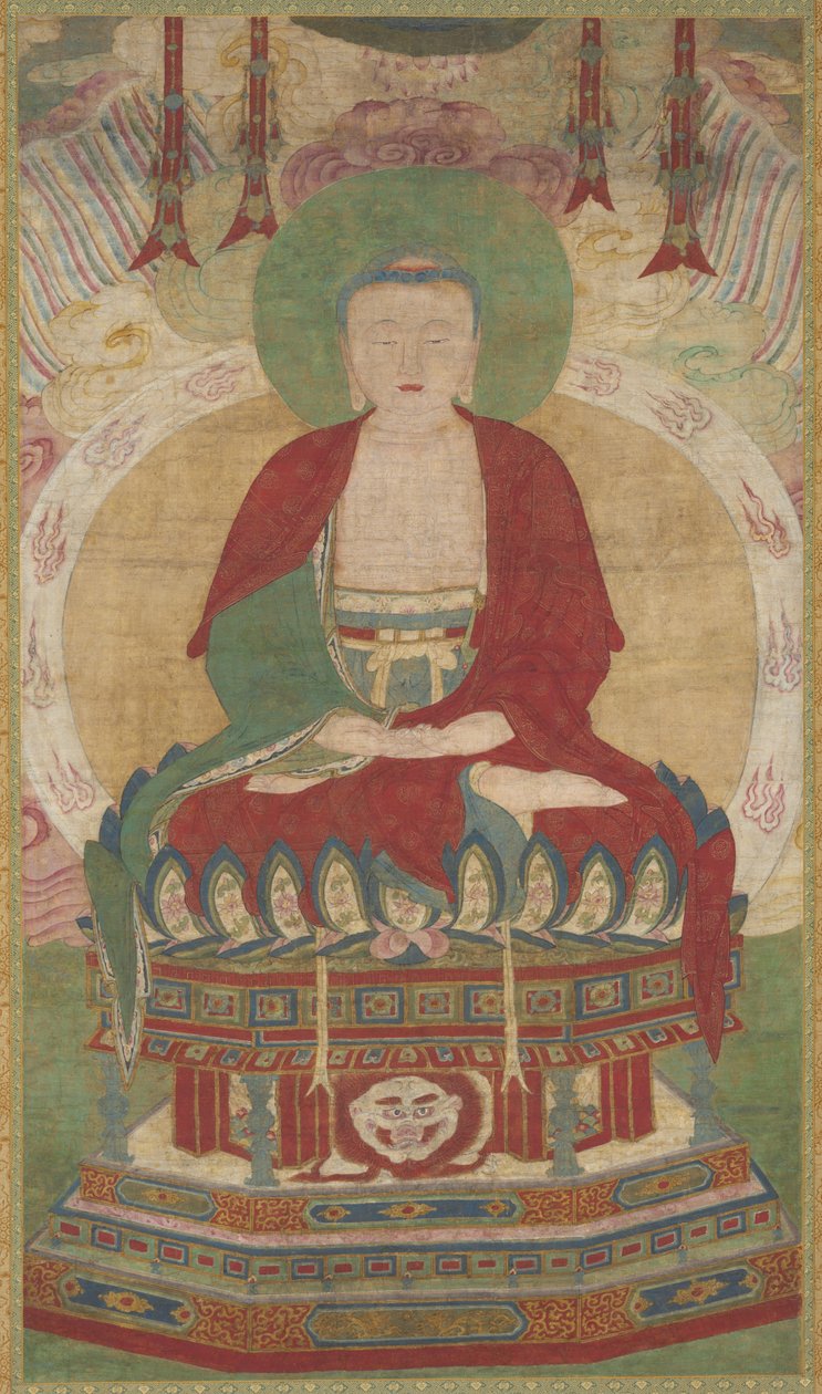 Sittende Amitābha av Unknown artist