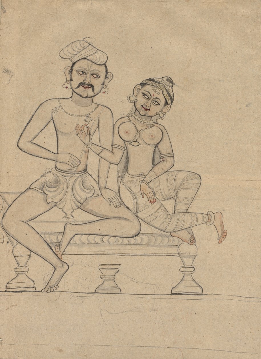 Sittende par av Unknown artist