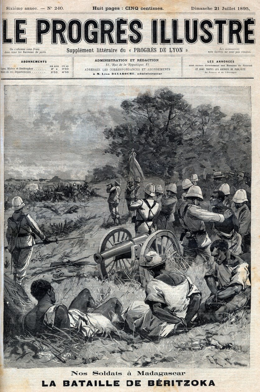Andre fransk-malagasiske krig (1895) Beritzoka 30. juni av Unknown artist