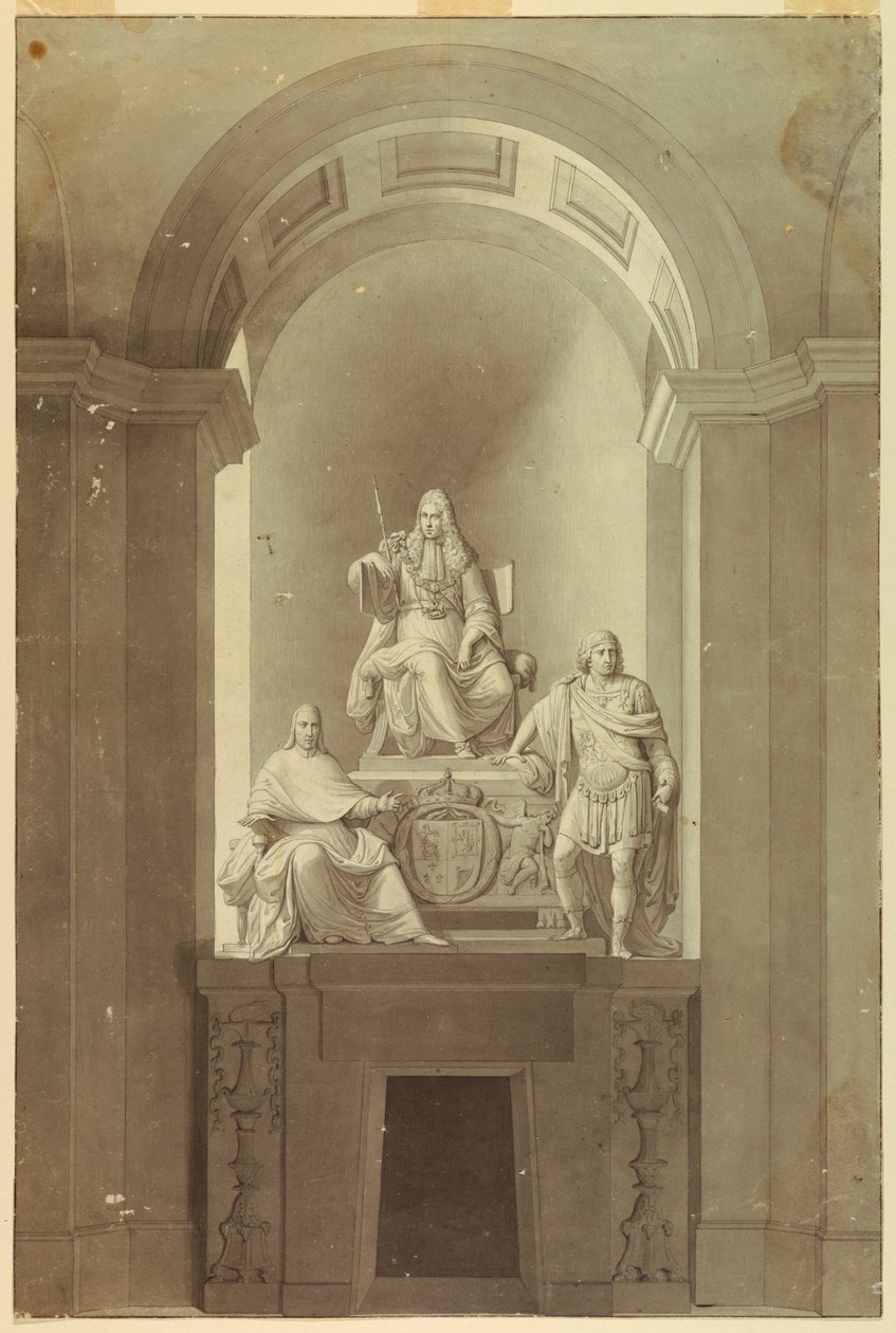 Gravmonumentet til de tre siste stuartene av Unknown artist