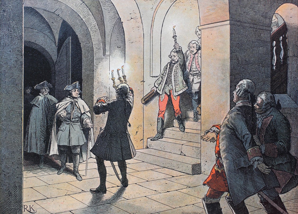 Syvårskrig, mellom 1756 og 1763, kong Fredrik den store av Unknown artist