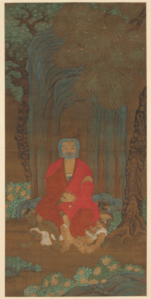 Shakyamuni under Bodhi-treet av Unknown artist