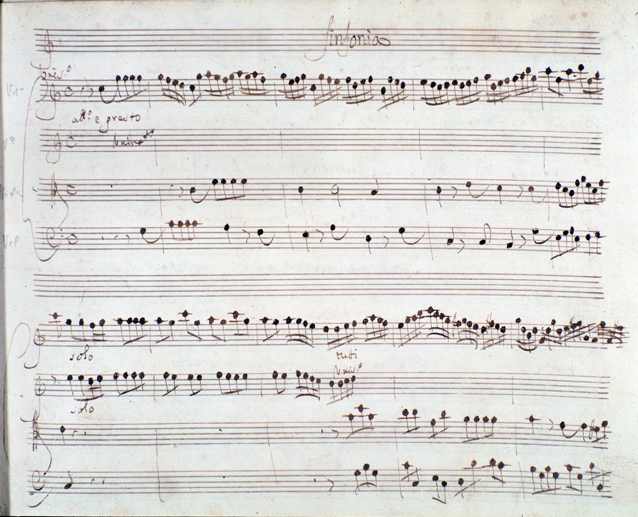 Noter for The coronation of Darius av Giuseppe Aldrovandini (1703) av Unknown artist