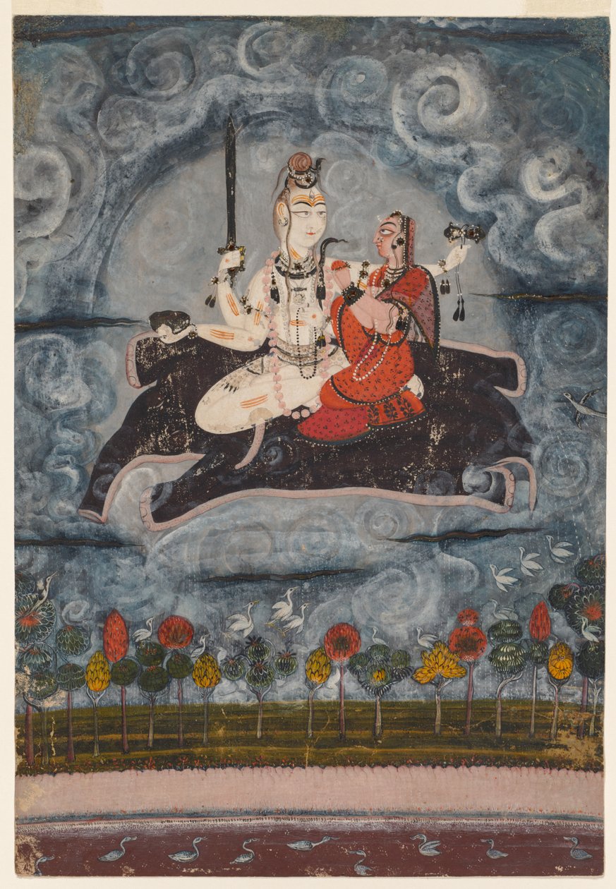 Shiva og Devi på Gajasura