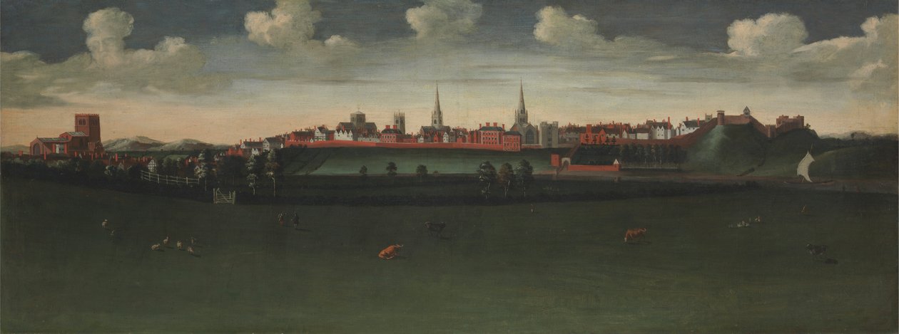 Shrewsbury Abbey av Unknown artist
