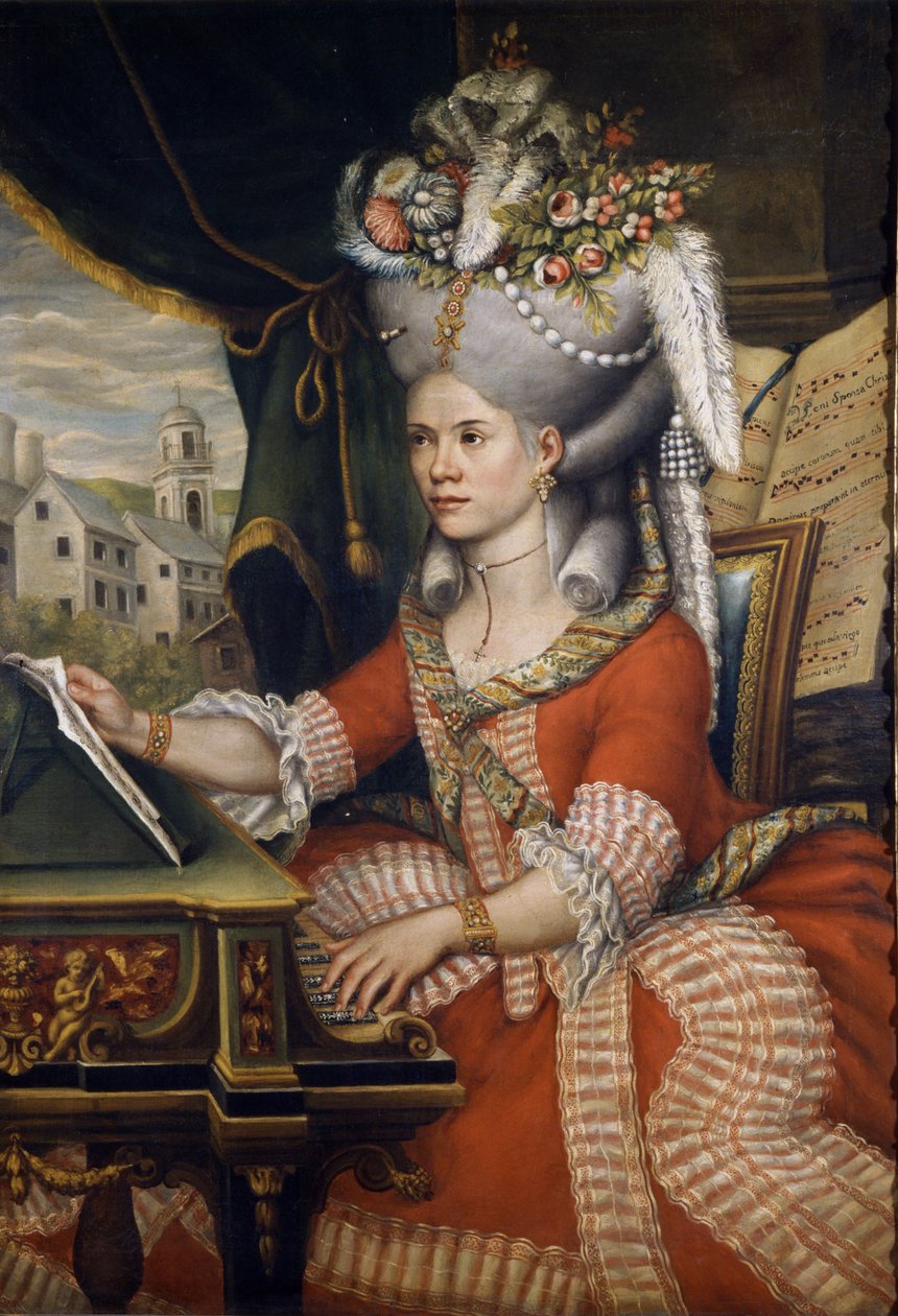 Sangerinnen Therese (Teresa) Lanti, elskerinne til Casanova. Anonym. Scala-museet, Milano. av Unknown artist