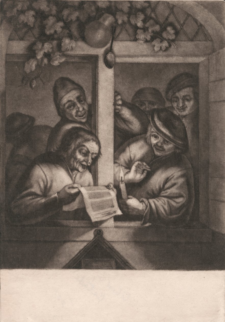 Sangere ved et vindu av Unknown artist