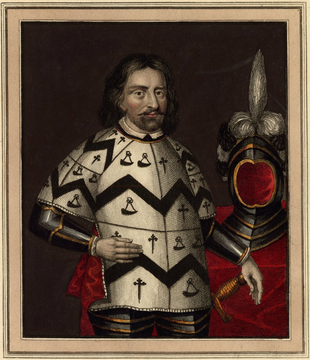 Sir Richard Sutton (1460-1524), engelsk advokat - Anonym - 1815 - Akvatint - 17x14,7 - Privat samling av Unknown artist