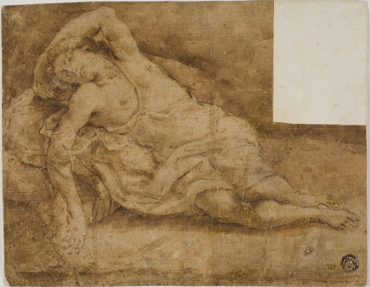 Sovende figur av Unknown artist