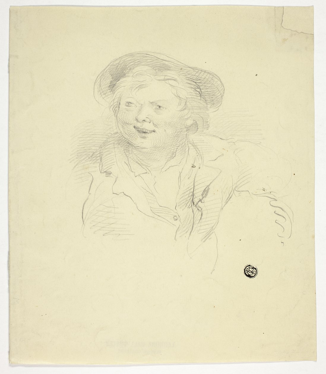 Smilende mann av Unknown artist