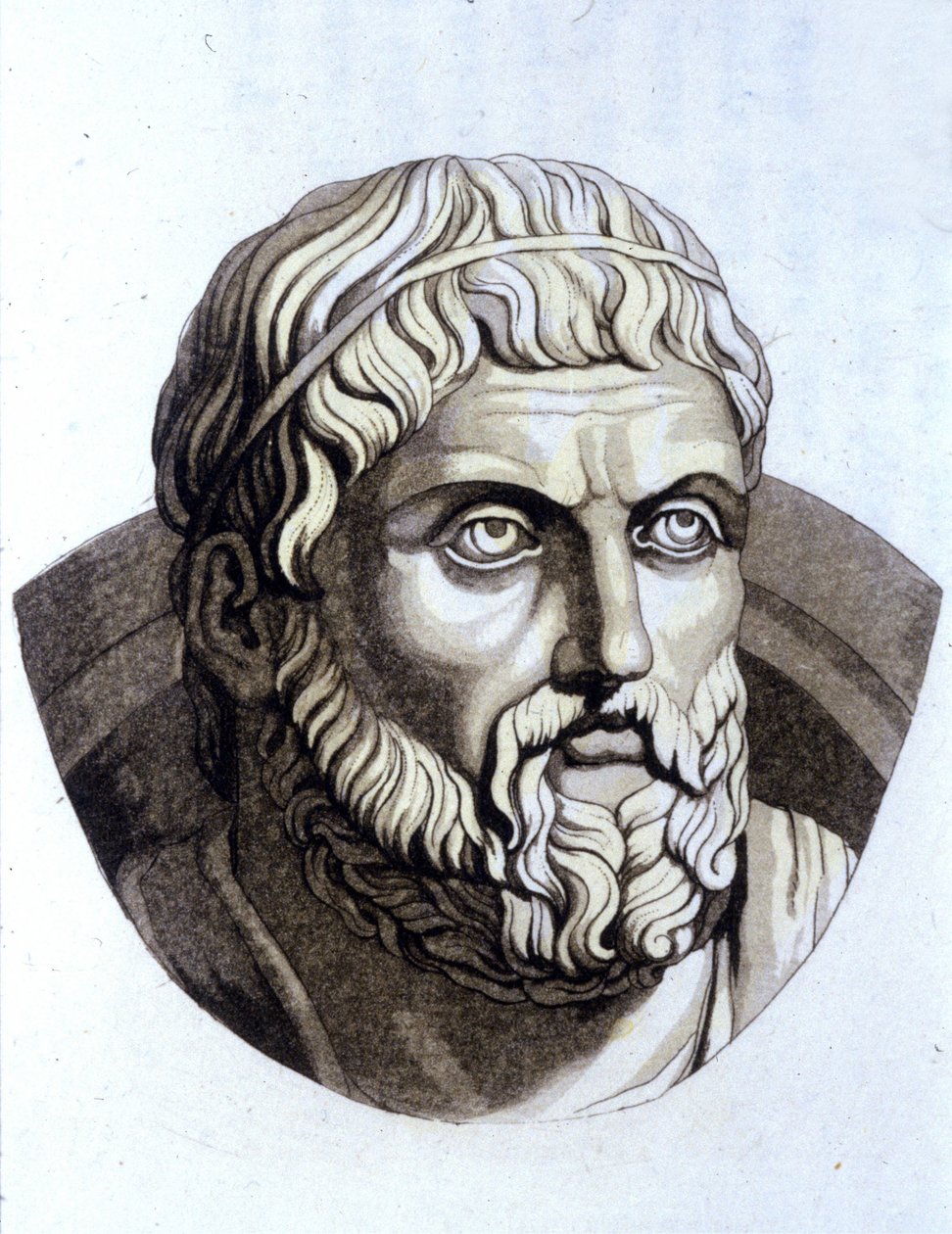 Sofokles (496 f.Kr. - 406 f.Kr.). av Unknown artist