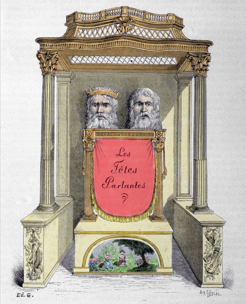 Talende hoder, Abbe Micals automat av Unknown artist
