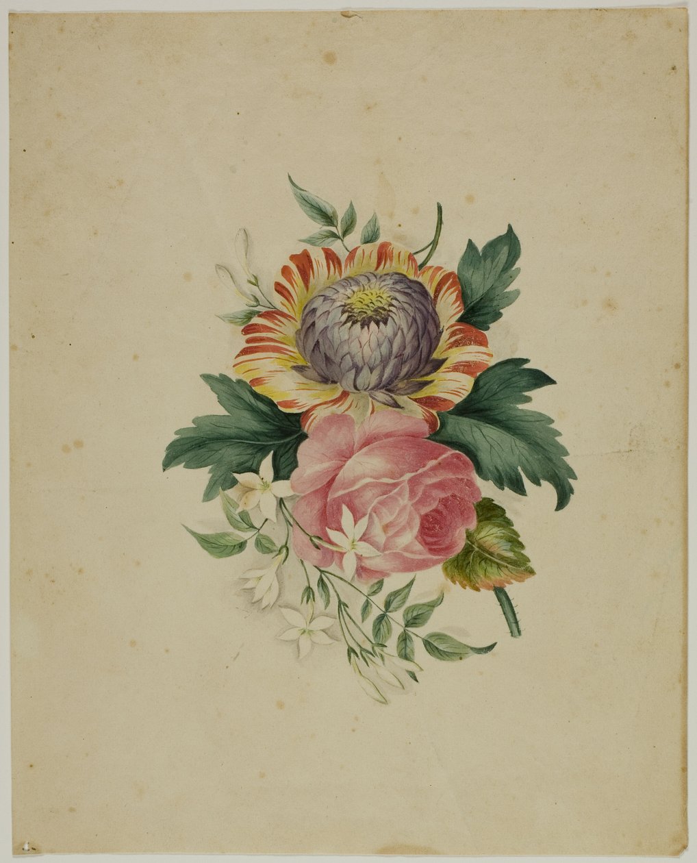 Spray av blomster av Unknown artist