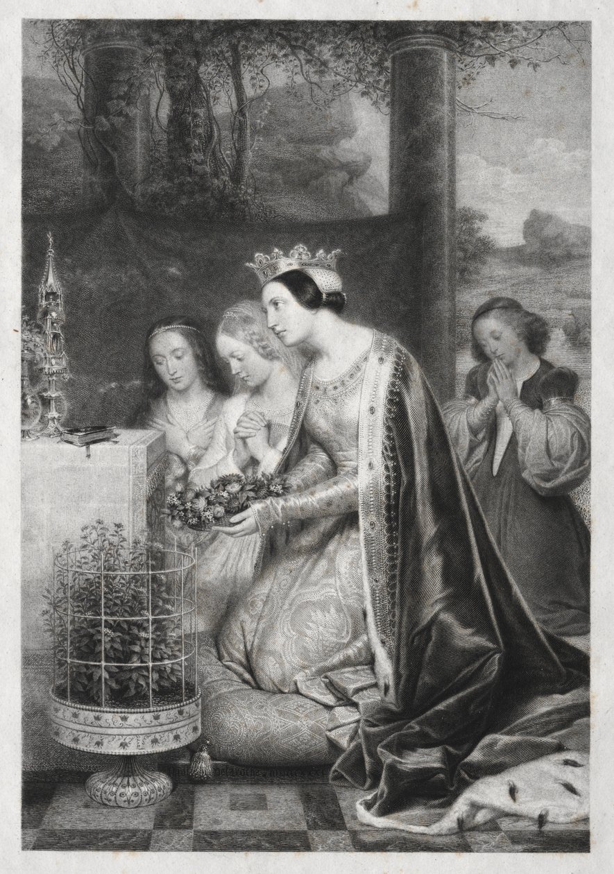 St. Amelia, dronning av Ungarn av Unknown artist