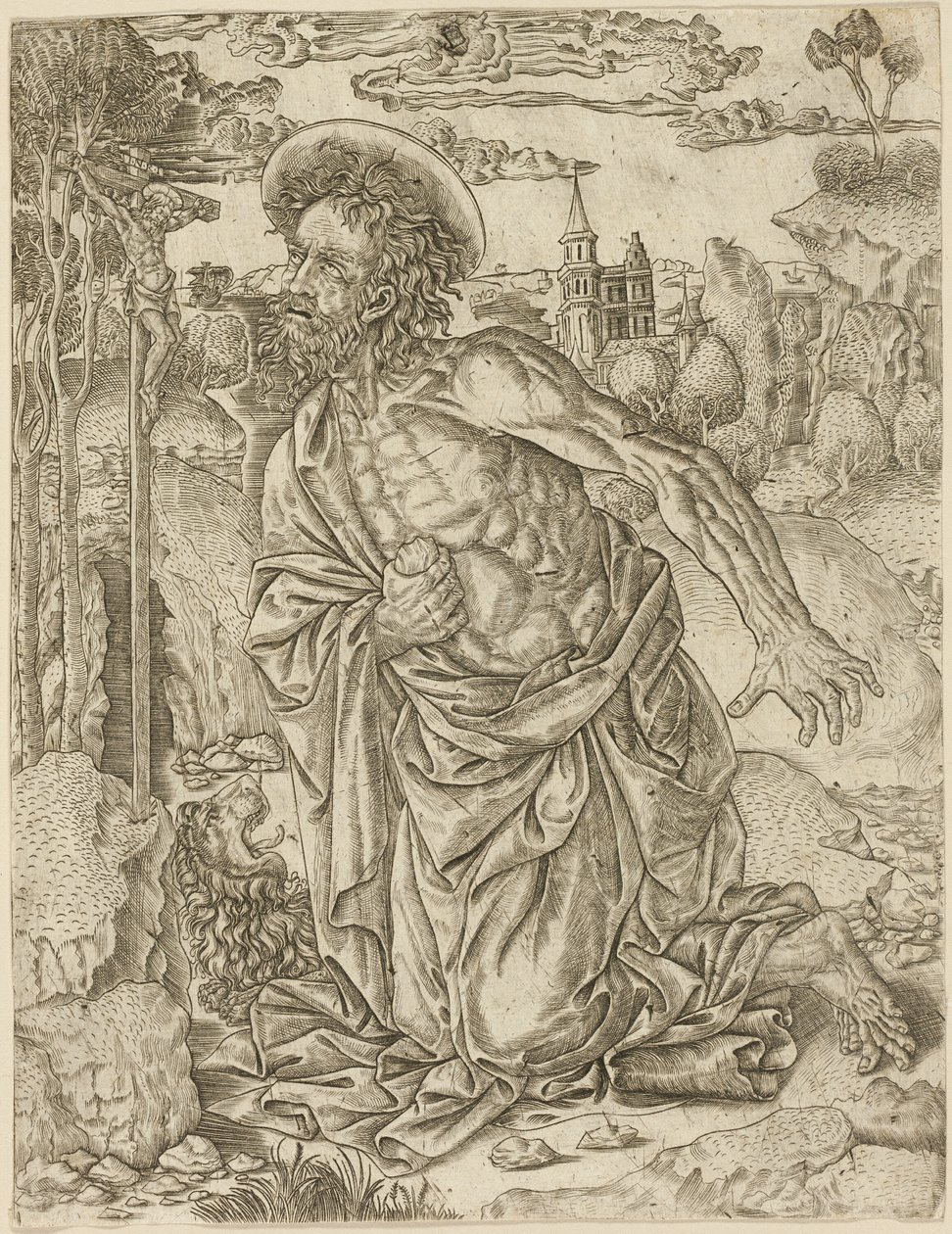 St. Hieronymus i bot av Unknown artist