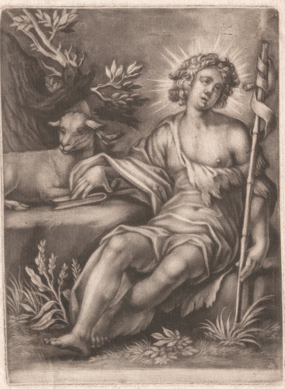 Johannes med Lammet av Unknown artist
