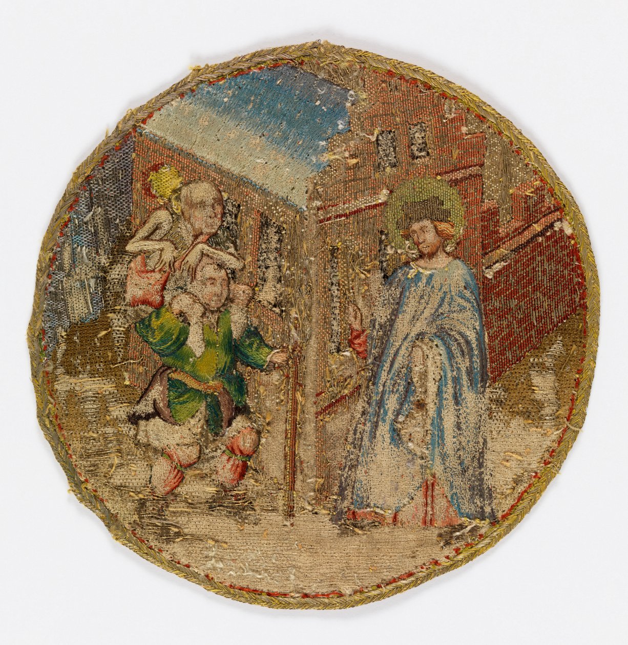 St. Martin helbreder de lamme og blinde tiggerne mot deres ønsker av Unknown artist