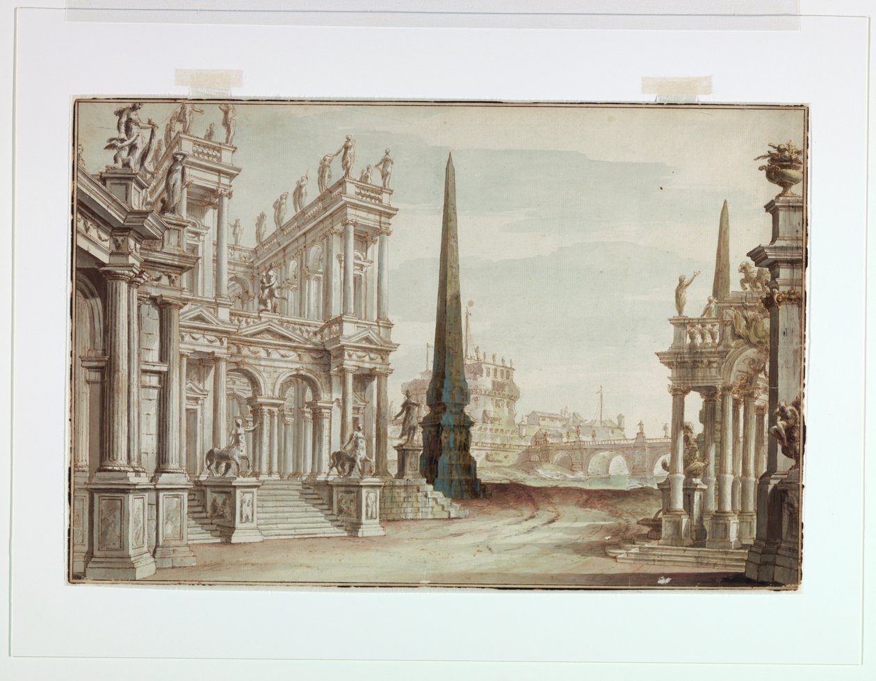 Scenedesign, Fantasy of Rome med Castel Sant 
