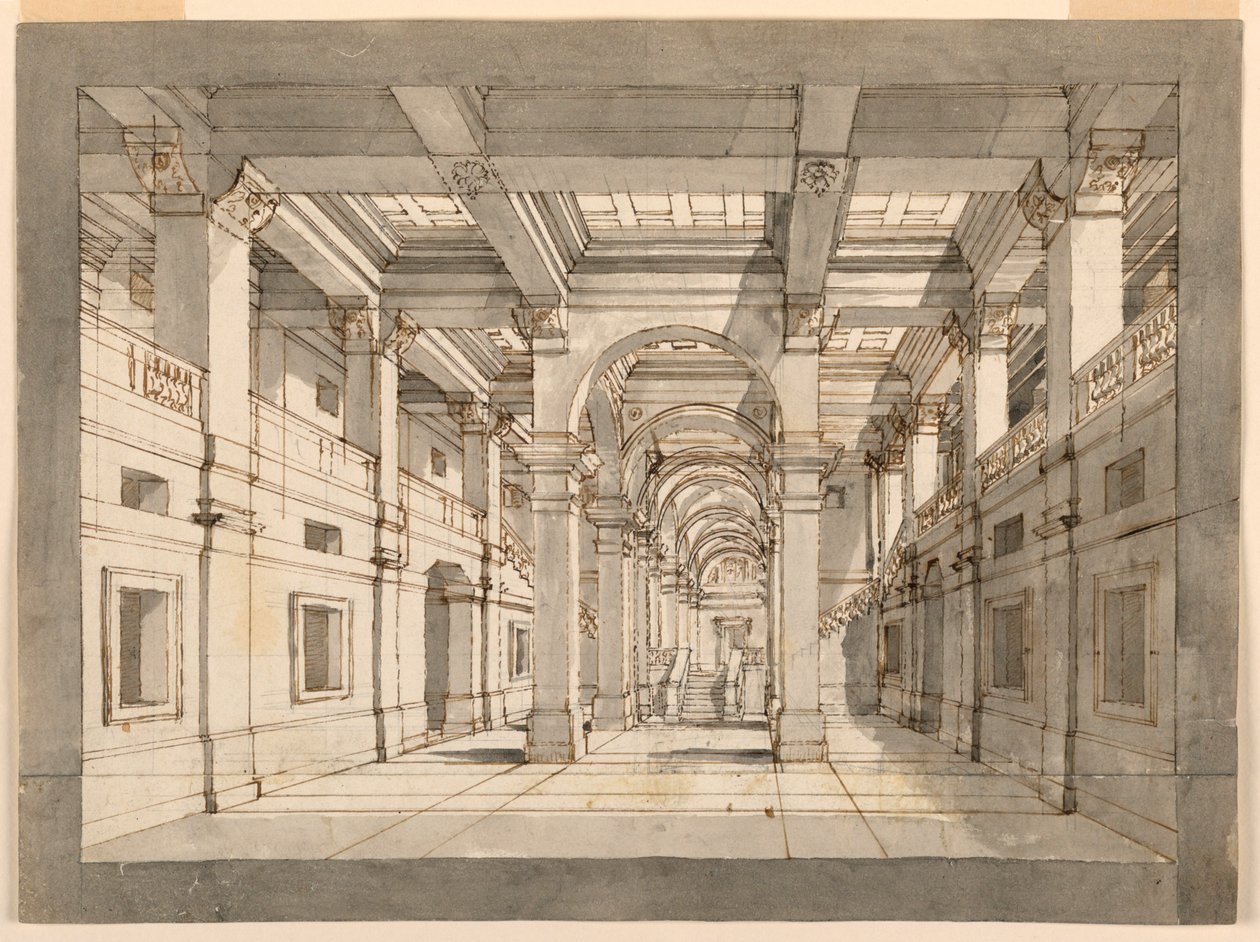 Scenedesign, Palace Interiør av Unknown artist