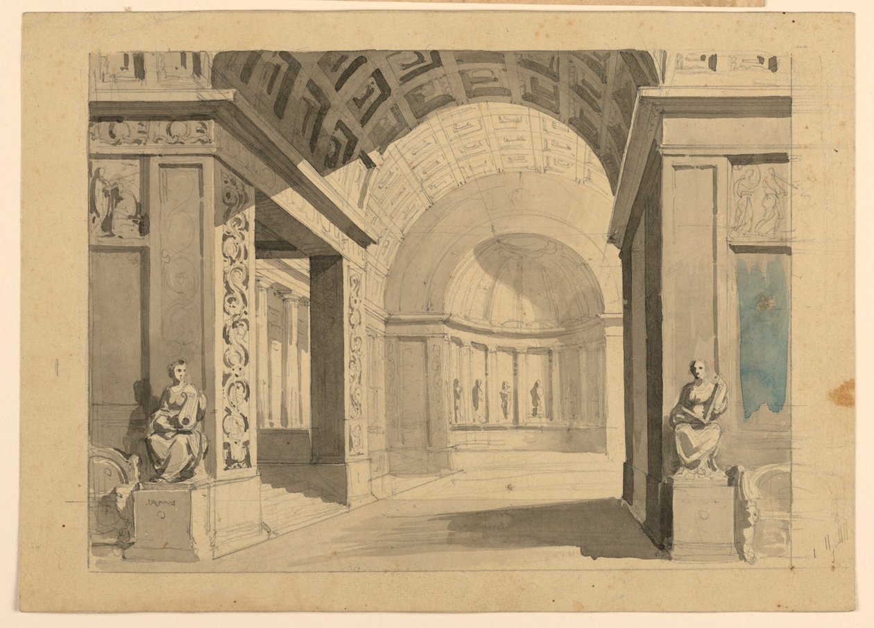 Scenedesign, Palace Interiør av Unknown artist