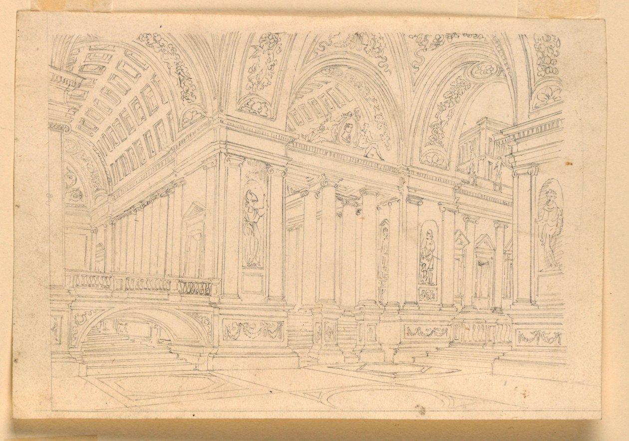Scenedesign, Palace Interiør av Unknown artist