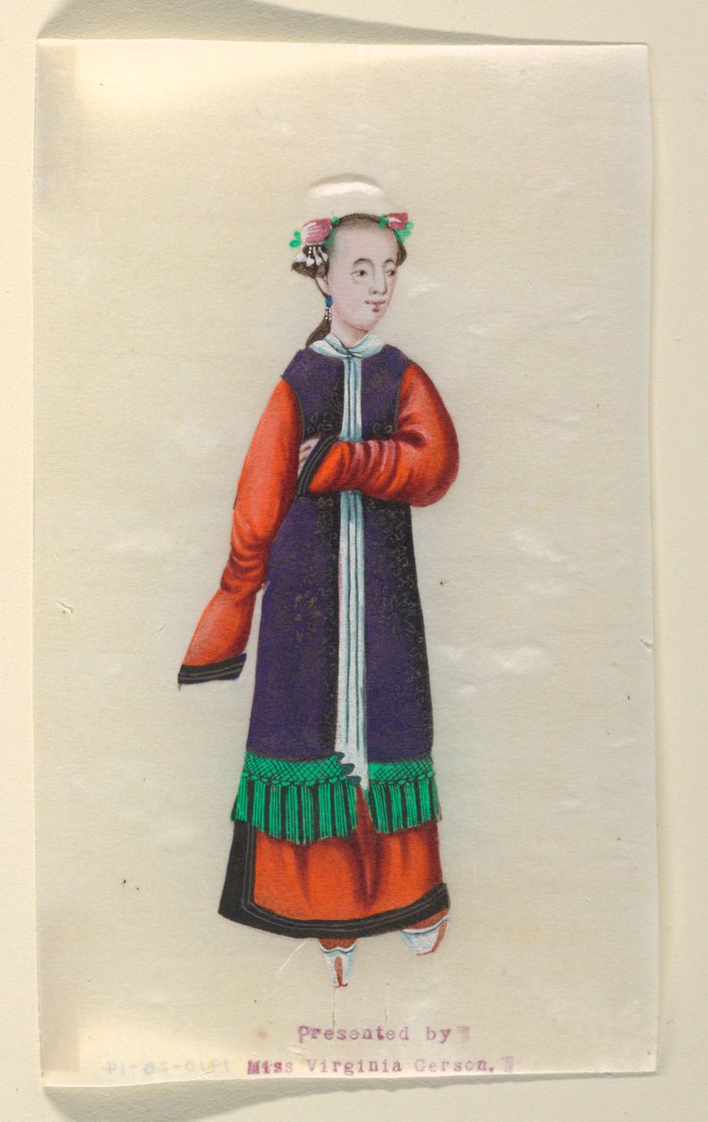 Stående dame av Unknown artist