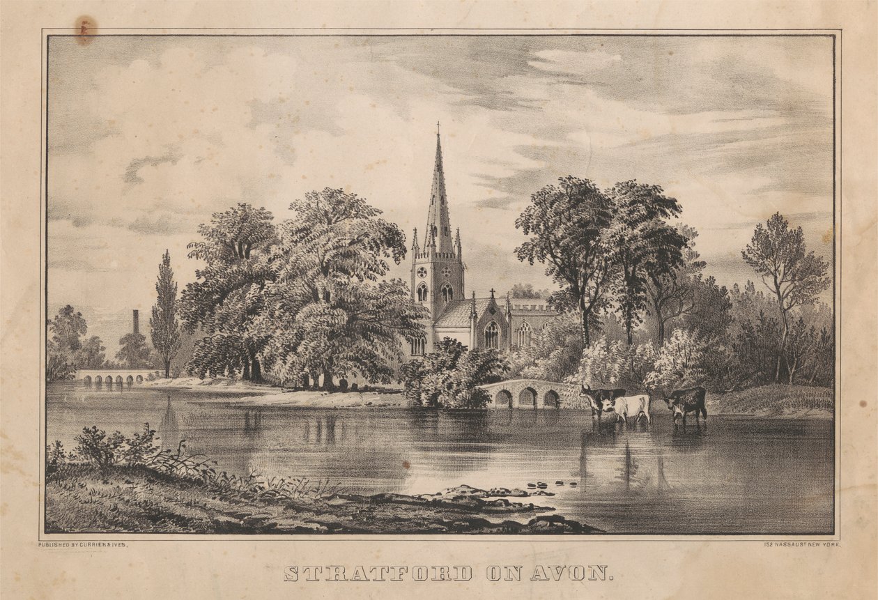 Stratford på Avon av Unknown artist