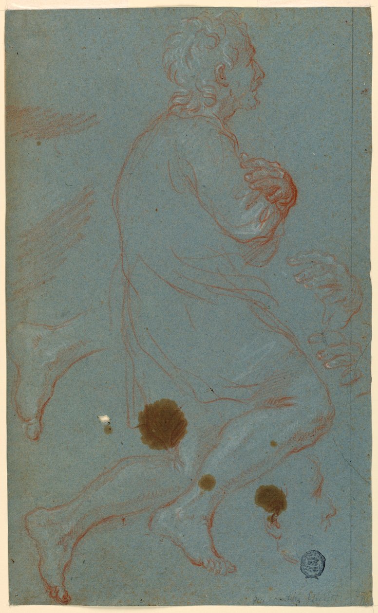 Studier sannsynligvis for en tilbedelse av hyrdene av Unknown artist